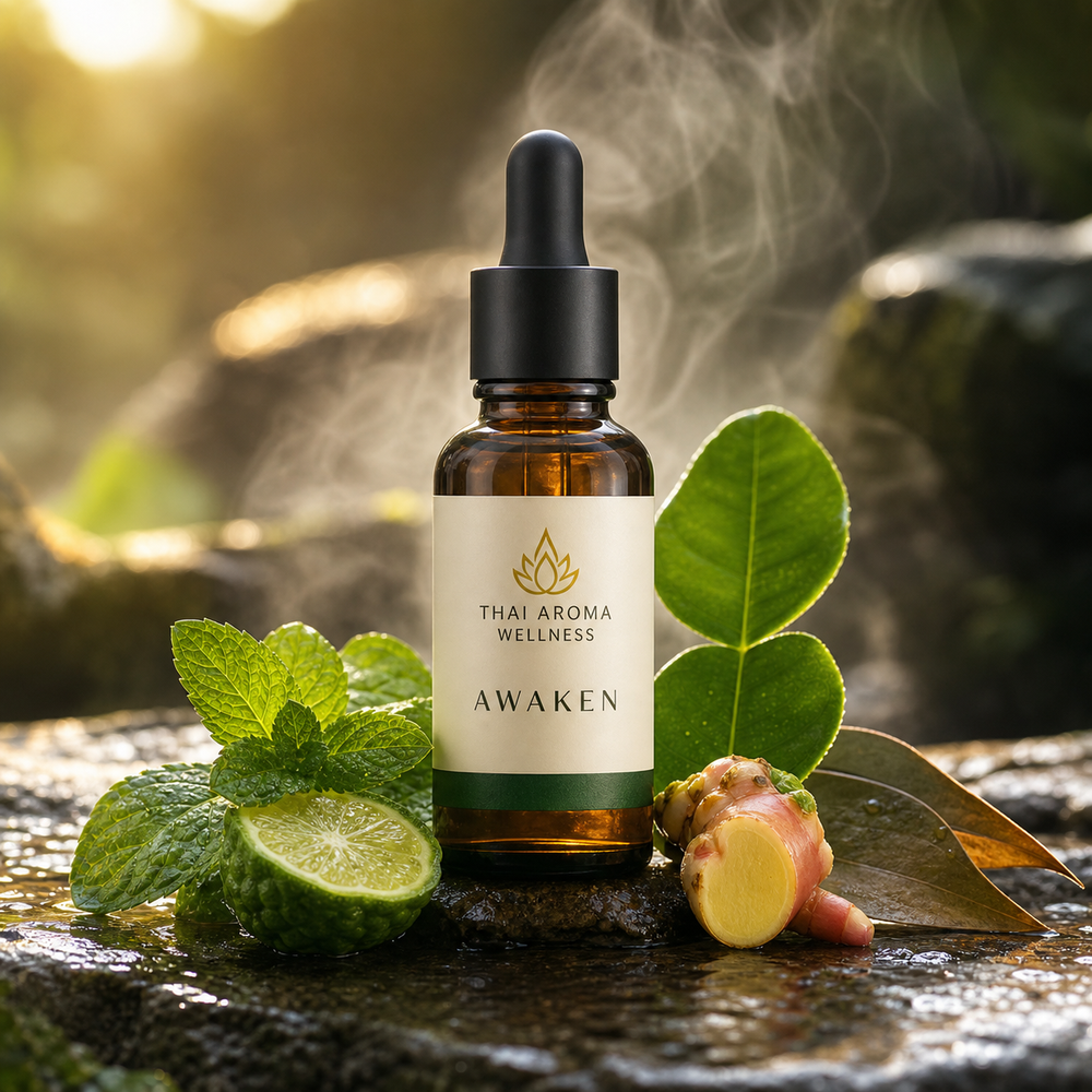 Awaken botanical sauna concentrate with kaffir lime, peppermint and plai