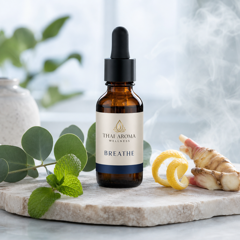 Breathe botanical sauna concentrate with eucalyptus, lemon, peppermint and plai