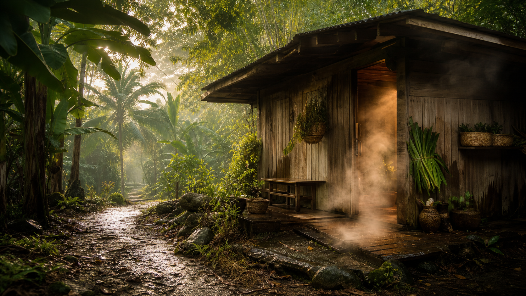 Broader than sauna.